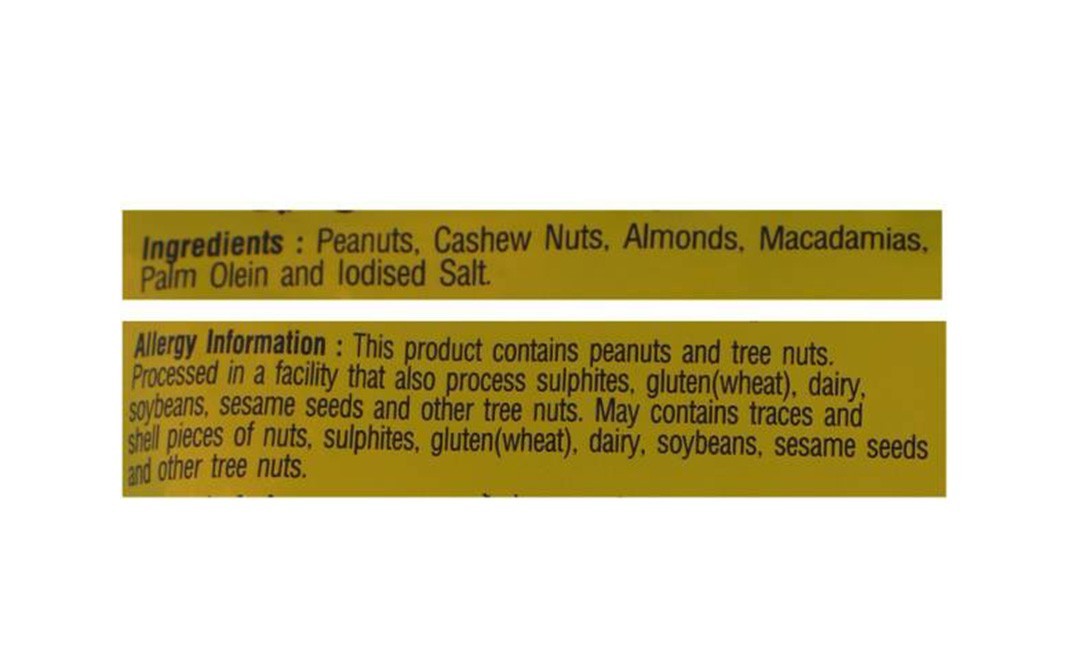 Tong Garden Freshly Roasted Salted Cocktail Nuts   Pack  400 grams